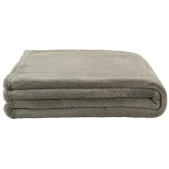 Leen Bakker Plaid Duuk - grijsgroen - 130x160 cm Sale