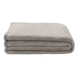 Leen Bakker Plaid Duuk - lichtgrijs - 130x160 cm Discount