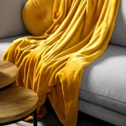 Sierkussen.nl Plaid Harvey - Golden Glow - 150x200 cm Best