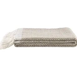 Leen Bakker Plaid Karst - zand - 130x170 cm Hot