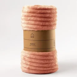 Sierkussen.nl Plaid Marthy - Muted Clay - 140x180 cm Outlet