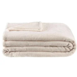 Leen Bakker Plaid Niek XXL - off-white - 240x220 cm Discount