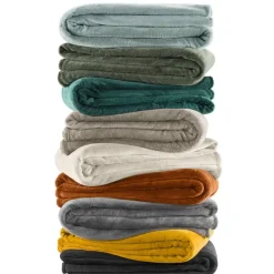 Leen Bakker Plaid Niek XXL - taupe - 240x220 cm Best