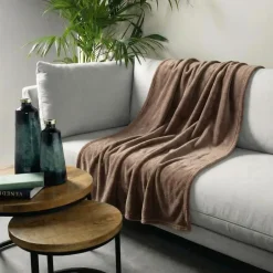 Sierkussen.nl Plaid Owen - Driftwood - 130x160 cm Clearance