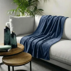 Sierkussen.nl Plaid Owen - Insignia Blue - 130x160 cm Outlet