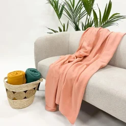 Sierkussen.nl Plaid Pablo - Muted Clay - 150x200 cm Online