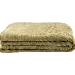 Leen Bakker Plaid Ray - groen - 130x170 cm Clearance