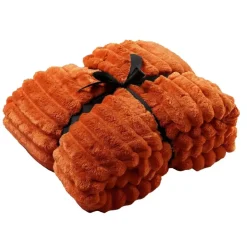 Sierkussen.nl Plaid Ricky - Potters Clay - 150x200 cm Sale