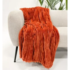 Sierkussen.nl Plaid Ricky - Potters Clay - 150x200 cm Sale