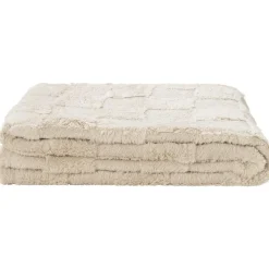 Leen Bakker Plaid Sjors - zand - 130x170 cm