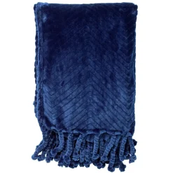 Sierkussen.nl Plaid Ziggy - Insignia Blue - 140x180 cm Best