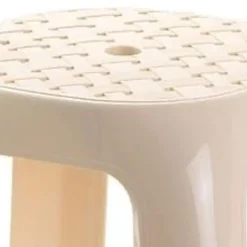 PlasticForte krukje/opstapje - creme - kunststof - 46 cm New