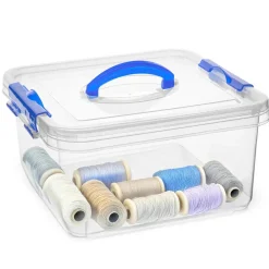 PlasticForte Opbergbox met deksel - blauw - 5L - kunststof Hot