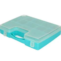 PlasticForte Opbergkoffer - 13-vaks - blauw - 27,5 cm Outlet