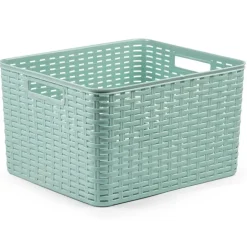 PlasticForte Opbergmand - Kastmand - kunststof - mintgroen - 28L Best