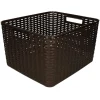 PlasticForte Opbergmand - rotan kunststof - donkerbruin - 28 L Sale