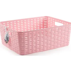 PlasticForte Opbergmand/kastmand - kunststof - roze - 12L Hot