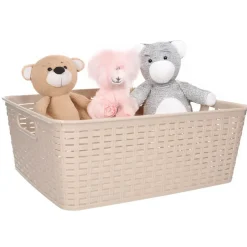 PlasticForte Opbergmand/kastmand - kunststof - beige - 12L Clearance