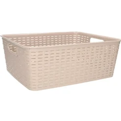 PlasticForte Opbergmand/kastmand - kunststof - beige - 12L Clearance