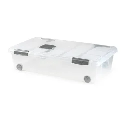 PlasticForte Opslagbak met deksel - 1x - 30L - 73 x 41 x 18 cm Discount