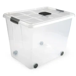 PlasticForte Opslagbak met deksel - 1x - 86L - 62 x 45 x 47 cm Discount