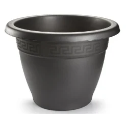 PlasticForte Plantenpot - antraciet - kunststof - rond - D43,5 cm