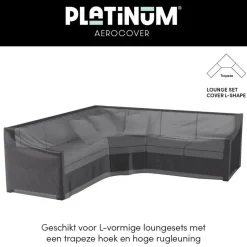 Aerocover Platinum loungesethoes 255x255x90x65 cm - L-vorm trapeze Sale