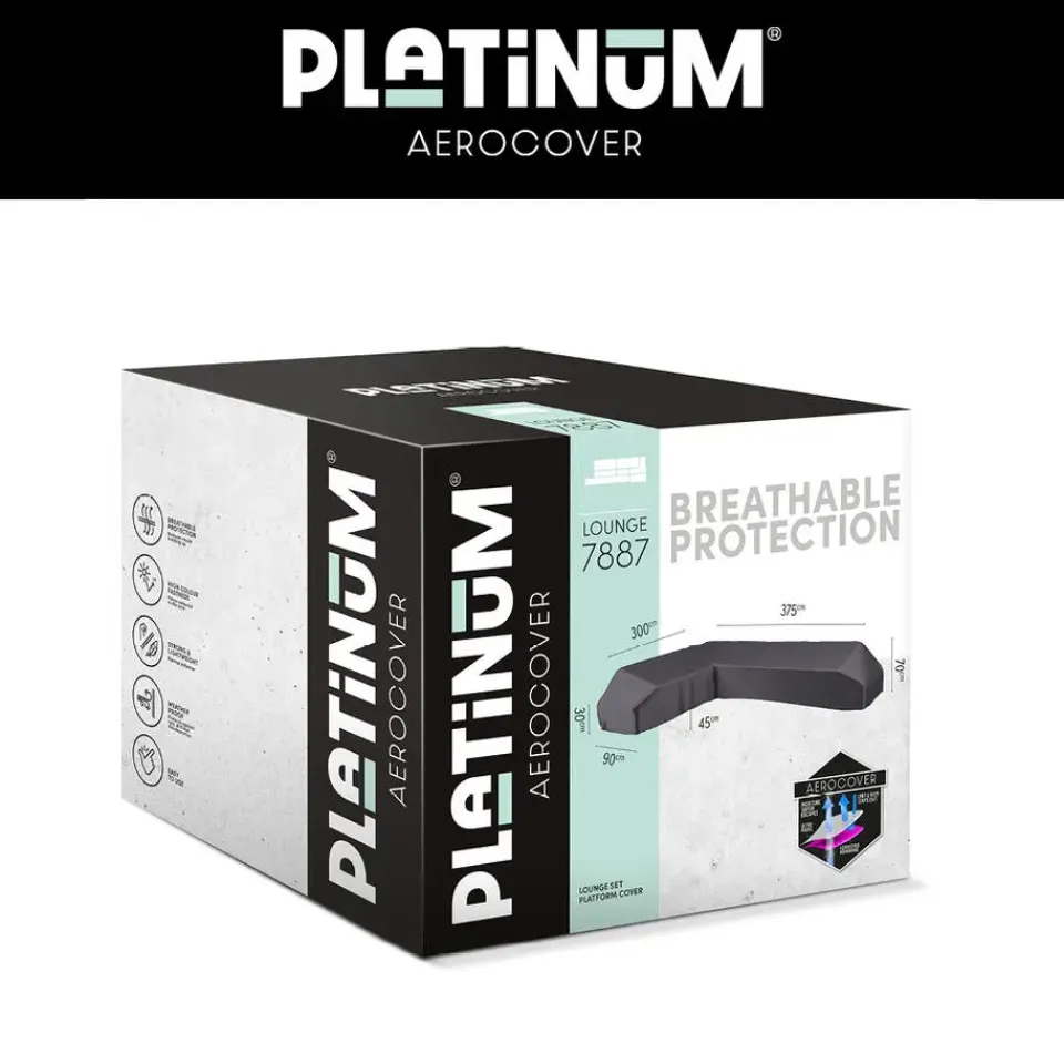 Aerocover Platinum platform loungesethoes 375x300 cm - Links Clearance