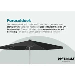 Platinum Riva parasol 3,5 m. Antraciet Clearance