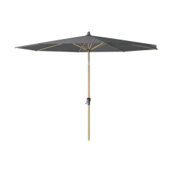 Platinum Riva stokparasol 3 m. rond - Teak Antraciet Best
