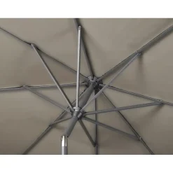 Platinum Riva stokparasol 3 m. rond - Teak Taupe Hot