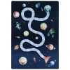 Muratap Play Speeltapijt Ruimte - 100x150 cm - Blauw - Vloerkleed Kinderkamer Discount