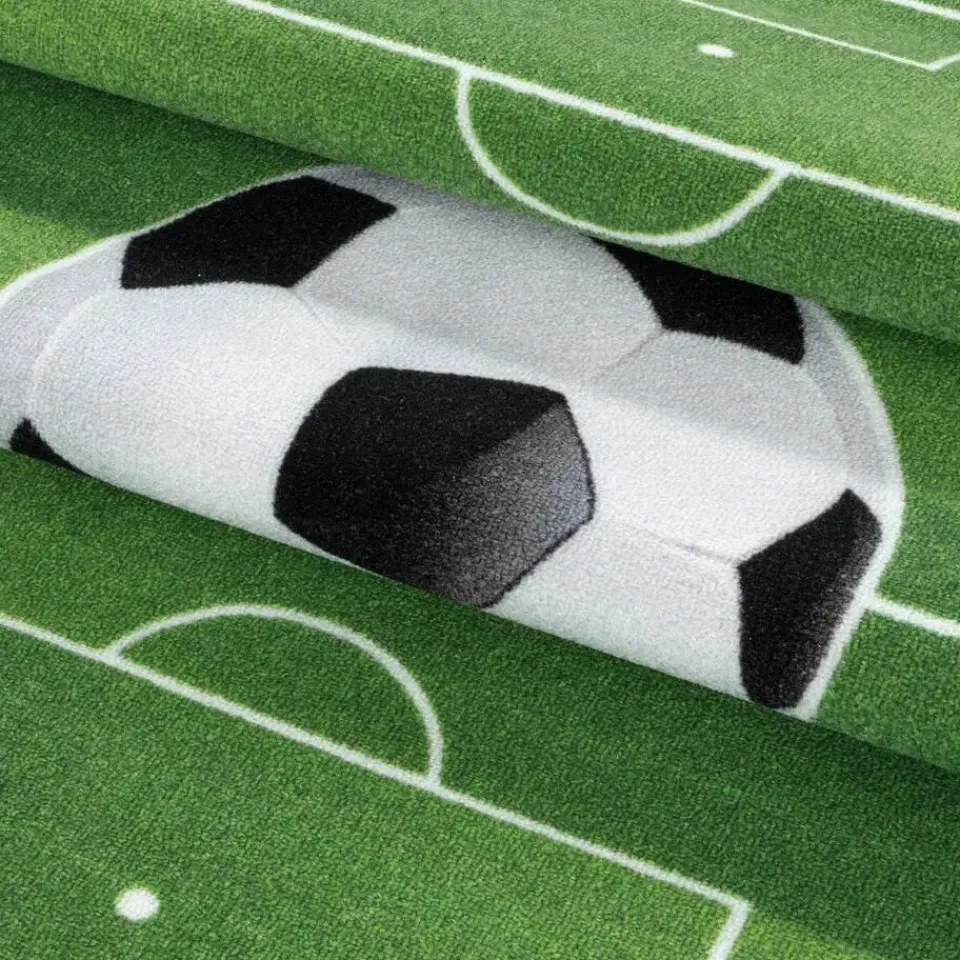 Muratap Play Voetbal Speeltapijt - 80x120 cm - Groen - Vloerkleed Kinderkamer Outlet