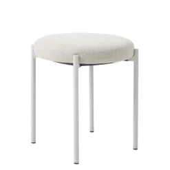 Giga Living Poef Beige Stof - 43,5x44x48cm - Pelican Discount