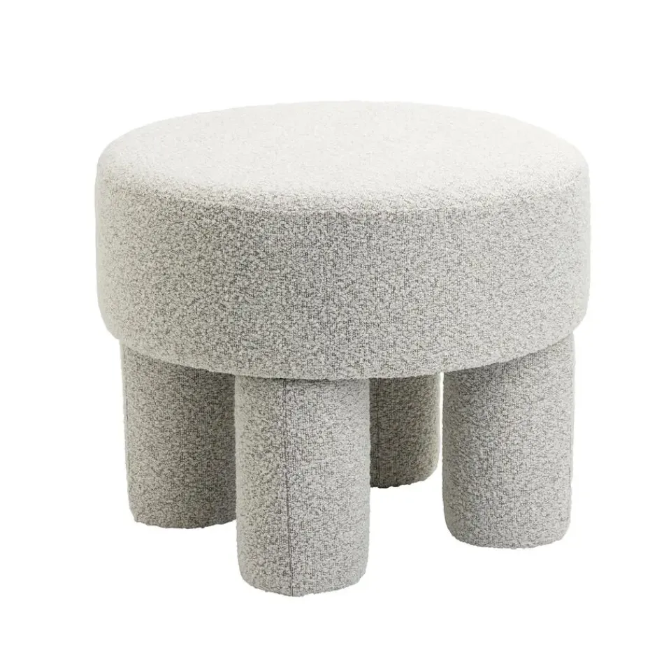 HomeMixx Poef Demi - Bouclé Naturel Outlet