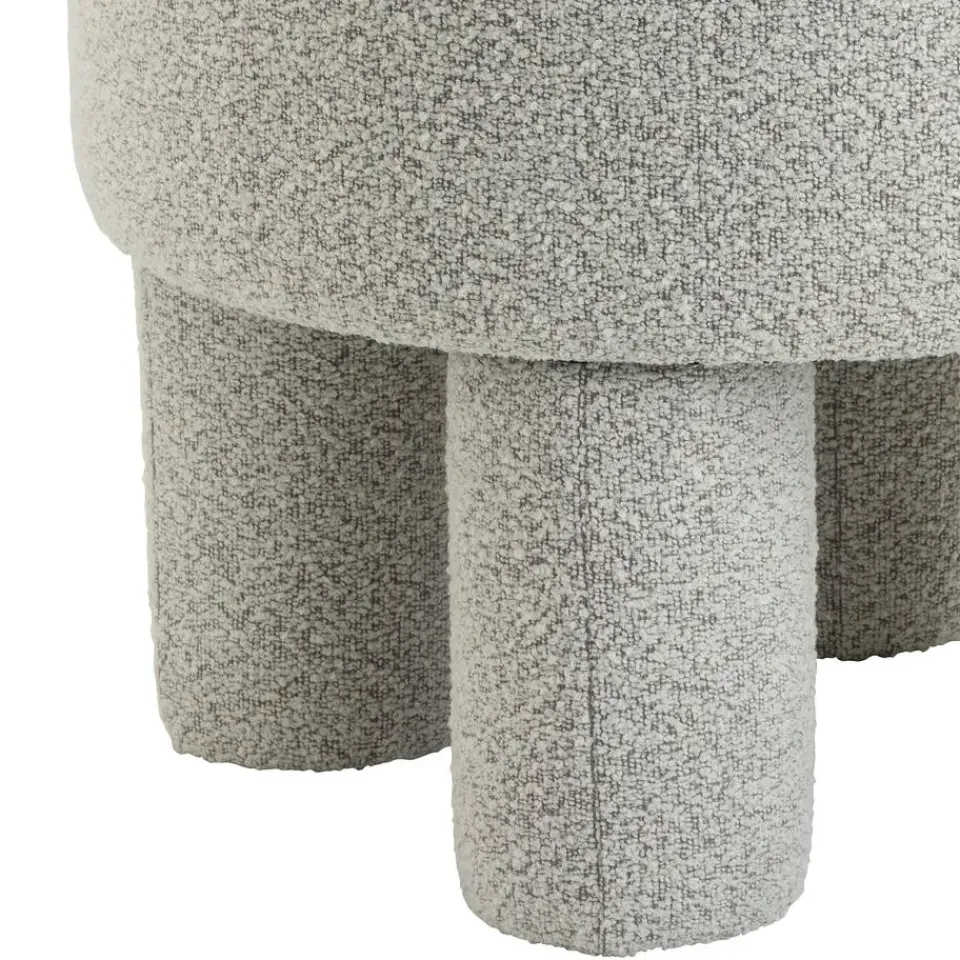 HomeMixx Poef Demi - Bouclé Naturel Outlet