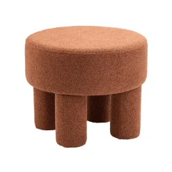 HomeMixx Poef Demi - Bouclé Roest Hot