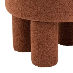 HomeMixx Poef Demi - Bouclé Roest Hot