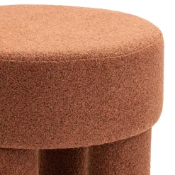 HomeMixx Poef Demi - Bouclé Roest Hot