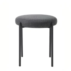 Giga Living Poef Donkergrijs Stof - 43,5x44x48cm - Pelican