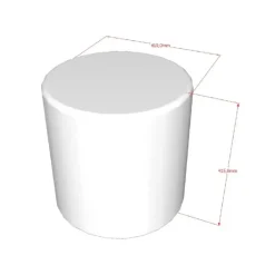 Vipack Poef Forrest - Ø41x41cm - bruine boucléstof Best