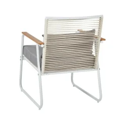 Beliani POMONTE - Tuinset 4-zits - Wit - Staal Best