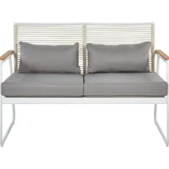 Beliani POMONTE - Tuinset 4-zits - Wit - Staal Best