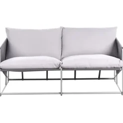 Leen Bakker PONTE - Tweezitsbank - Grijs - Staal