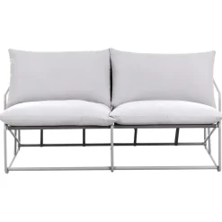 Leen Bakker PONTE - Tweezitsbank - Grijs - Staal