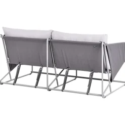 Leen Bakker PONTE - Tweezitsbank - Grijs - Staal