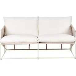 Leen Bakker PONTE - Tweezitsbank - Taupe - Staal Clearance