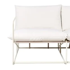 Leen Bakker PONTE - Tweezitsbank - Taupe - Staal Clearance