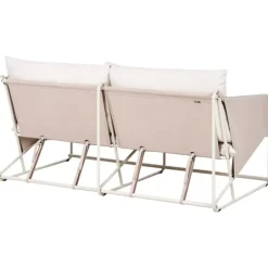 Leen Bakker PONTE - Tweezitsbank - Taupe - Staal Clearance