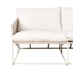 Leen Bakker PONTE - Tweezitsbank - Taupe - Staal Clearance